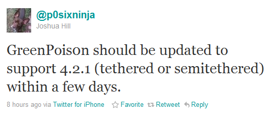 Greenpois0n for iOS 4.2.1