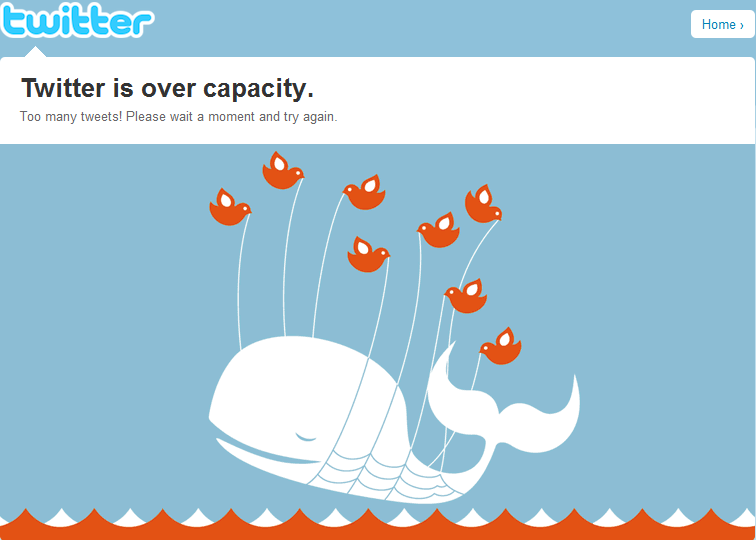 Twitter is over capacity